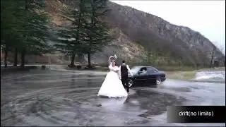 BMW E34 Donut around the groom-bride ♡⊚♡ PART 2