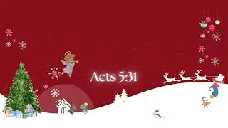 Acts 5:31 Christmas Bible Verse || Bible Verse || Christian Projects