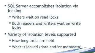SQL Server Transactions