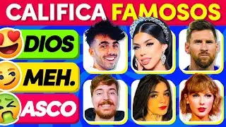 CALIFICA A FAMOSOS 📊😍🤔 Tier List de Famosos   Elige un nivel Xplay Trivia