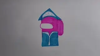 Как нарисовать амонг ас снегурочку?