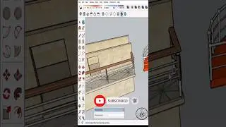 sketchup tutorial | make instant railing 