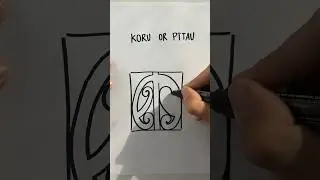 How to draw Māori patterns #fern #fyp #maori #maoriart #polynesianculture #pītau #koru