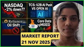 “NASDAQ Down 2%!  - TCS vs OpenAI - Reliance Oil Move -  