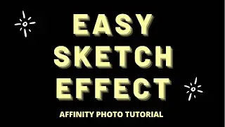 AFFINITY PHOTO: EASY SKETCH EFFECT