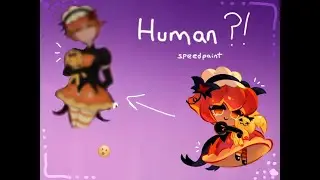 Pumpkim Pie Cookie human Speedpaint | Cookie Run Kingdom