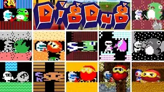Dig Dug - Versions Comparison (HD 60 FPS)