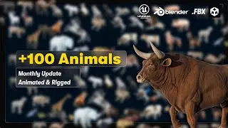 Ultimate 3D Animal Bundle: 100+ Rigged Animals for Unity, Unreal & Blender