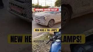 NEW Mahindra XUV300 FACELIFT SPOTTED! Gets new head & tail lamps! 