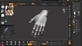 Stylized Character Sculpting in Zbrush Part-2 hand and cloths Basic Shapes