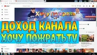 Доход канала Хочу ПожратьTV на Youtube