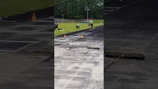 Keevan doing the triple jump, M70-74, 2024 South Carolina Senior Sports Classic