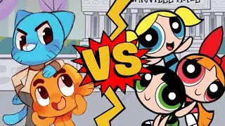 M.U.G.E.N Battles | Gumball/Darwin vs Blossom/Bubbles/Buttercup