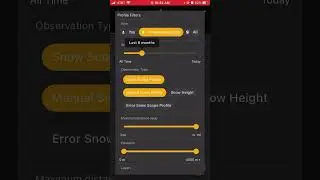 How to use Filters on the Snow Scope App to see the data you care about