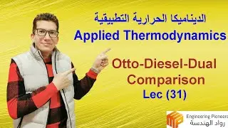 Lec 31: Comparison of Otto, Diesel, Dual Cycles – مقارنة الثلاث محركات من حيث الكفاءة
