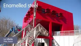 Enamelled steel, a timeless and durable material for contemporary architecture