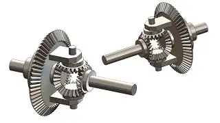 Differential gear box assembly in solidworks