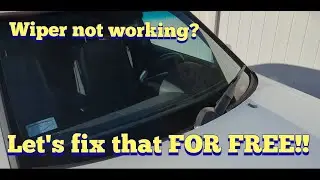Wiper motor repair, fix it FOR FREE on this Mercedes C Class W202. This works on any car!