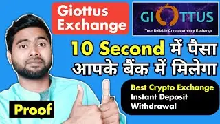 Giottus Exchange !! Live 2000 INR Deposit, Withdrawal, Trade !! Full Details Video