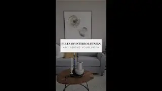 Rules Of Interior Design - How To Hang Art Above A Sofa (The Secret Technique)