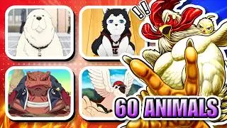 ANIME ANIMALS QUIZ 🐾🐶 Guess the Anime Animals Names!  | ANIME QUIZ 🔥