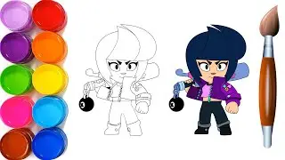 How to Draw Bibi  🏏 Brawl Stars