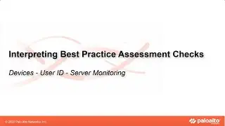 User ID - Server Monitoring - Interpreting BPA Checks - Devices