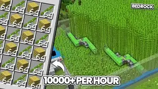 Flying Machine Huge Automatic bamboo farm 1.21+ Bedrock,java,MCPE,Xbox