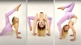 FLEXIBLE GIRL ROUTINE | WORKOUT CONTORTION GIRL | SPLITS & OVERSPLITS | FEET YOGA | GYMNASTICS FLEX