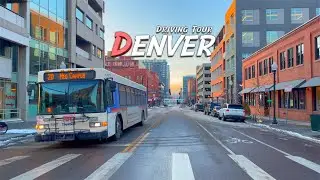 Driving Tour - Denver, Colorado - 4K HDR - February 2021