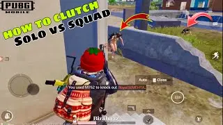 How to clutch solo vs squad pubg mobile Bizlibaaz #shorts