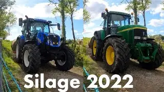 Stacking & Lining Bales ~ New Holland T6.155 ~ Silage 2022
