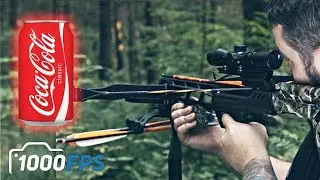 АРБАЛЕТ ПРОТИВ КОКА КОЛЫ | ЗАМЕДЛЕННАЯ СЪЕМКА | 1000 FPS
