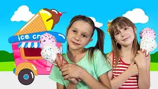 Песенка про мороженое. Волшебный вагончик везёт вкусное  мороженое для детей crazy unicorn girls