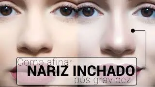 Como afinar o nariz com maquiagem por Nicole Eberharte