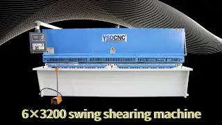 QC12K 6x3200  NC Hydraulic Swing Beam cutting Machine with E21S