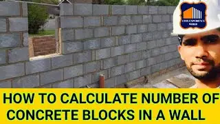 #32 How to Calculate Numbers of Concrete Blocks (Hindi, English,Urdu)
