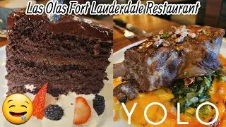 🤤 YOLO Las Olas Restaurant (Steak, Pork Chop, 3 Layer Chocolate Cake, & More❗️) - Nile Fortner