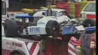 1987 - Birmingham Superprix - Mauricio Gugelmin accident
