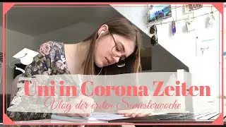 Uni Wochen Vlog im digitalen Semester 🎓📚🦷💉😷🦠/ Uni in Corona Zeiten / Wochenvlog 