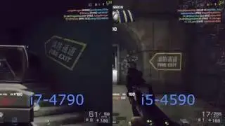 I7-4790 vs I5-4590 GTX970 Battlefield4 Ultra setting