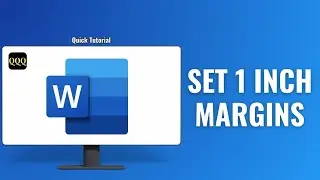 How to set 1 inch margins in word