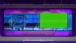 News TV Studio Set 30 - Virtual Green Screen Background Loop
