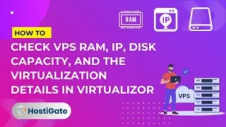 How to Check VPS RAM, IP, Disk Capacity, and the Virtualization Details in Virtualizor | HostiGate