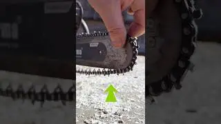 How to properly tension a chain on a chainsaw✅