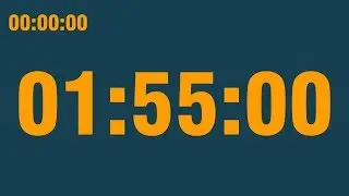 1 hour 55 minute timer (with end alarm, time elapsed and progress bar)