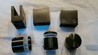 Unity Metal Black Glass Clamp&Standoff