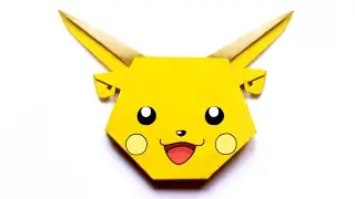 Pokemon Raichu. Evolved form of Pikachu. Origami tutorial