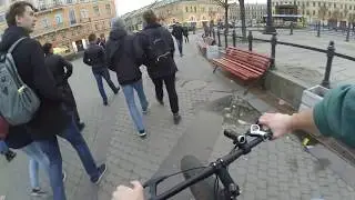 Катаюсь на фэтбайке по центру Питера на Сенной площади