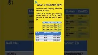 What is Primary key in Database?